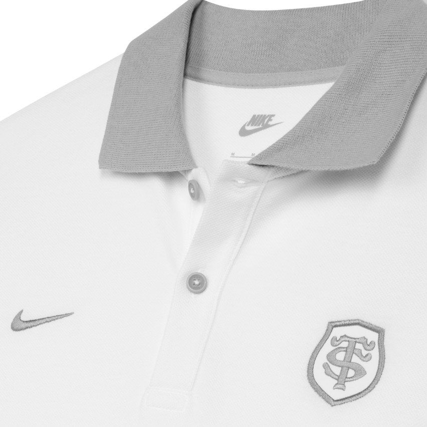 Polo Rugby Premium Piqué Blanc Stade Toulousain 2025/2026 - Nike