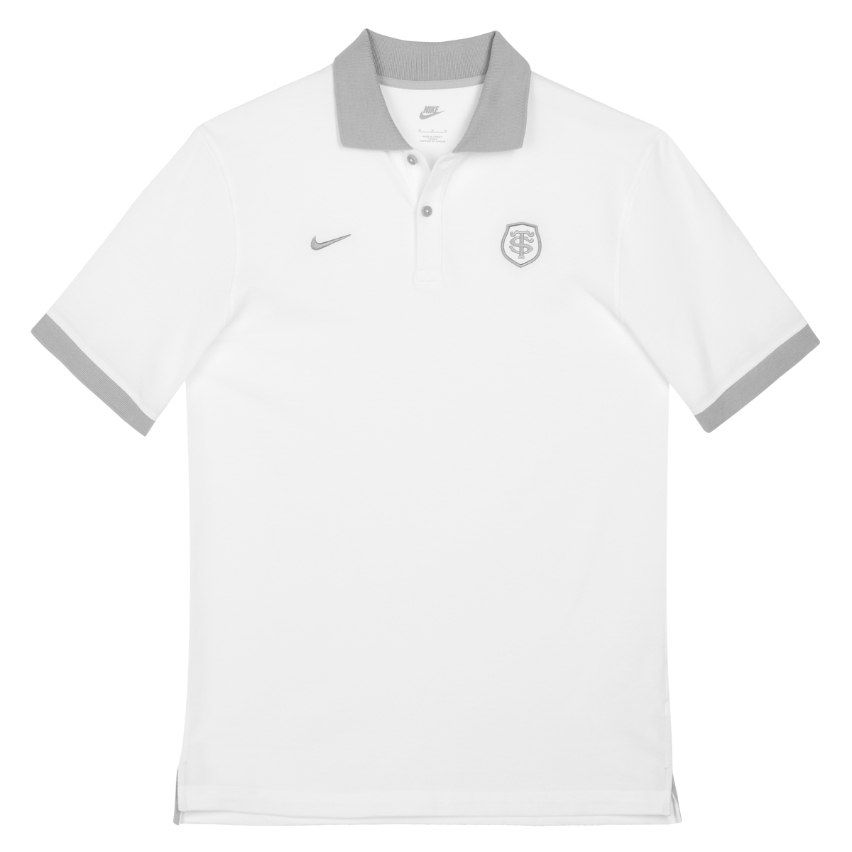 Polo Rugby Premium Piqué Blanc Stade Toulousain 2025/2026 - Nike
