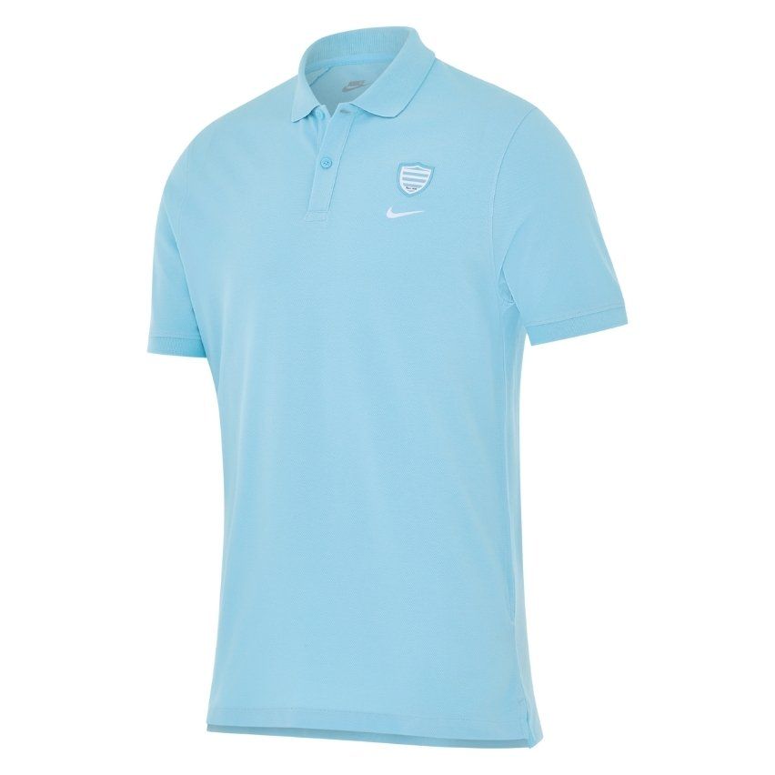 Polo Rugby Piqué Manches courtes Homme Racing 92 Bleu 2025/2026 - Nike