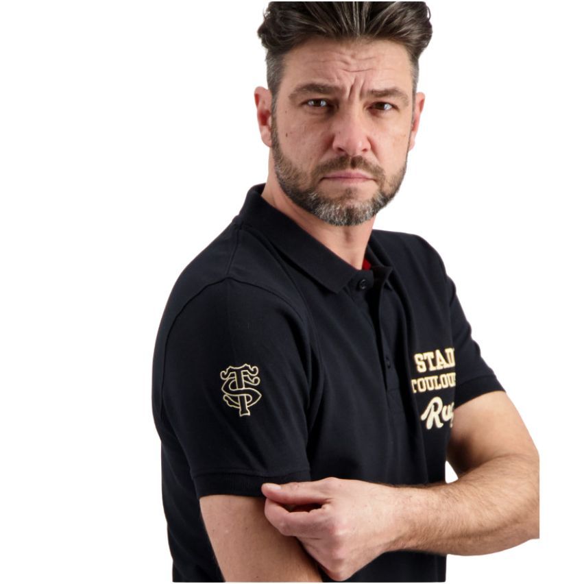 Polo Rugby Homme Times Noir - Stade Toulousain