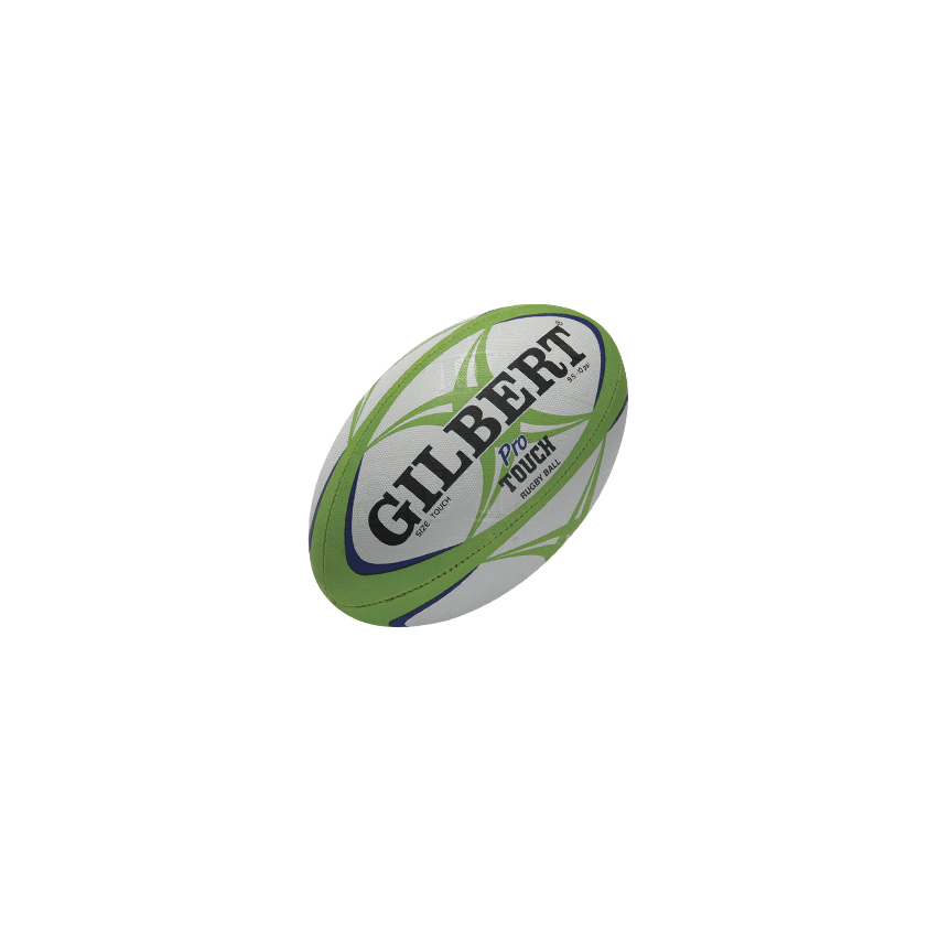Ballon de Rugby Touch Blanc/Vert Gilbert Match Pro 