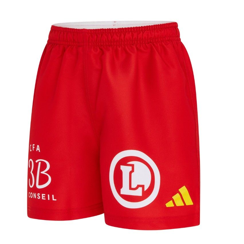 Short Extérieur Enfant Rugby USAP Rouge 2025/2026 - Adidas