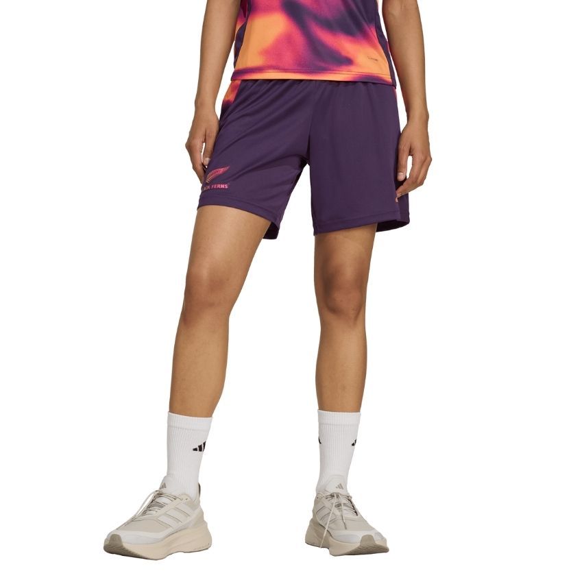 Short Rugby femmes entrainement Black Ferns violet 2025/2026 - Adidas