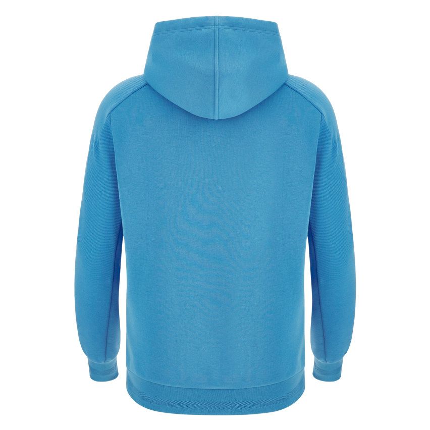 Sweat à capuche Rugby Italie Coton Bleu Ciel 2024/25 - Macron