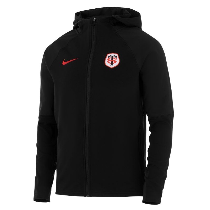 Sweat zippé capuche Rugby entraînement Stade Toulousain - Nike