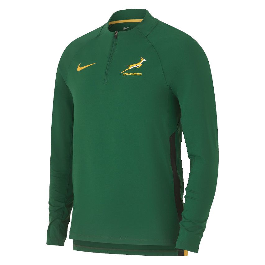 Sweat Rugby ¼ Zip Afrique Du Sud Entrainement 2024/2025 Vert - Nike