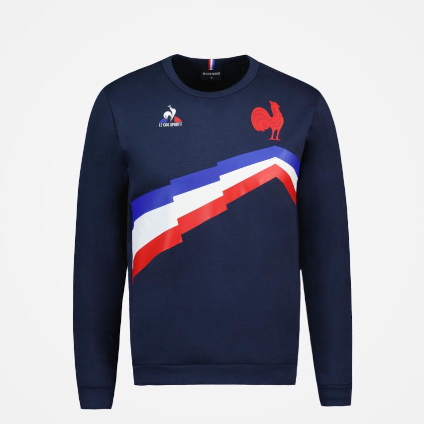 Sweat Rugby Supporter France Bleu Marine