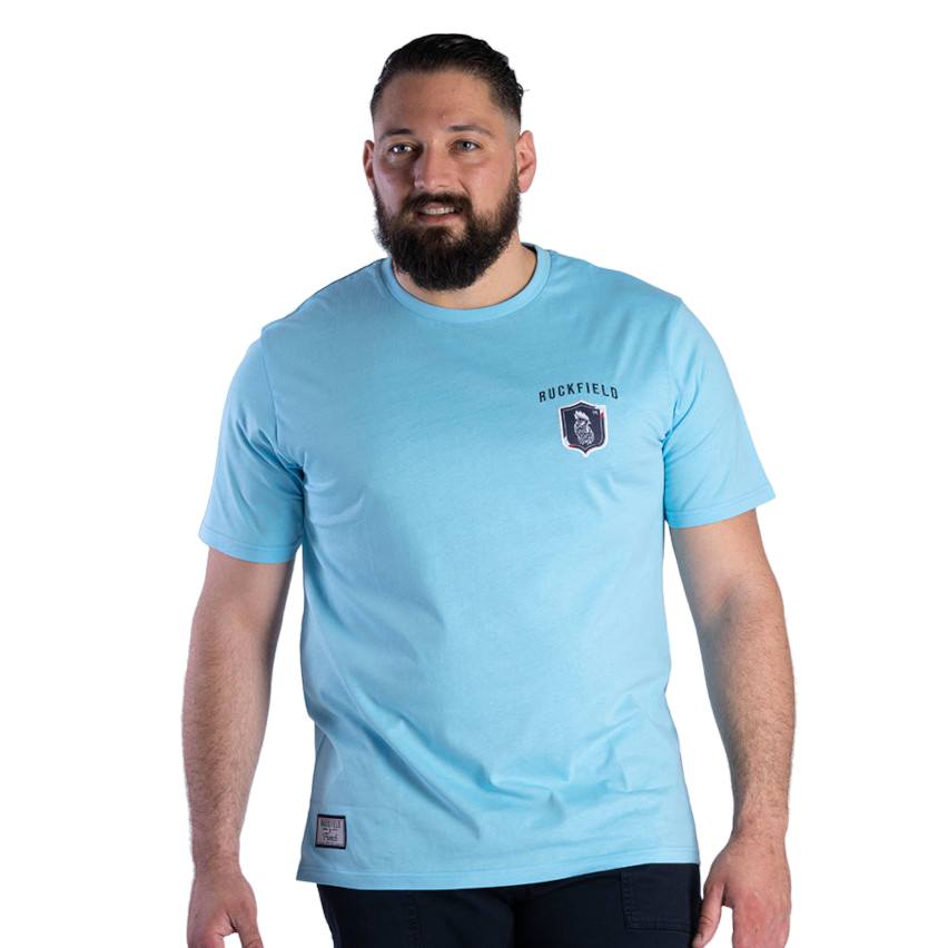 T shirt Rugby French Rugby Club Bleu Turquoise Ruckfield