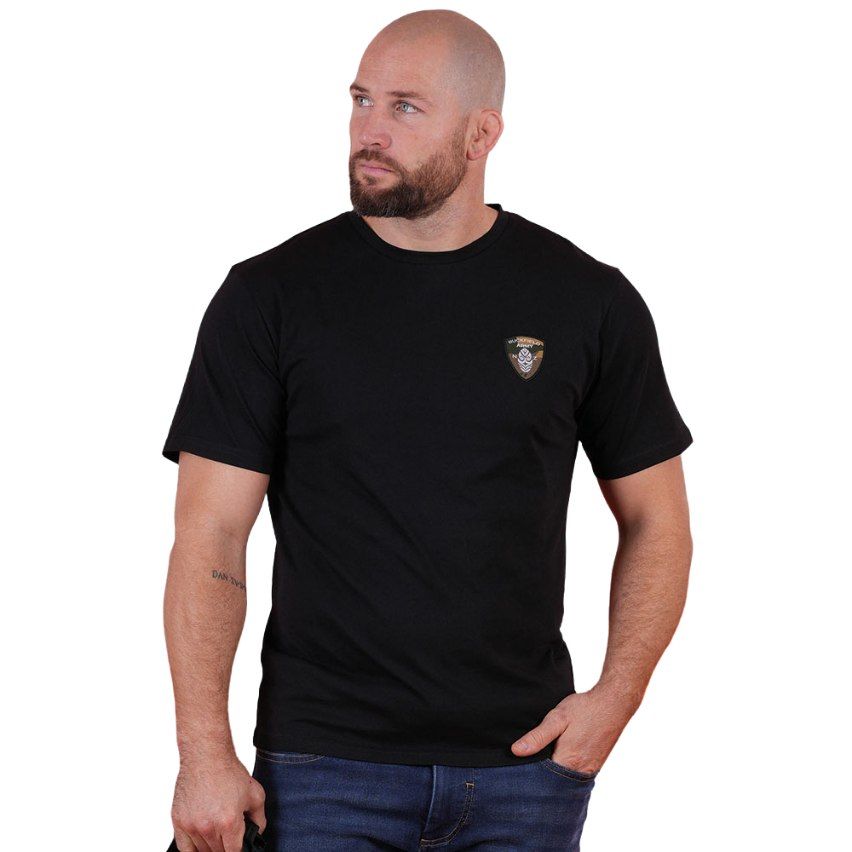 T-shirt Rugby New Zealand Army Noir Bio - Ruckfield
