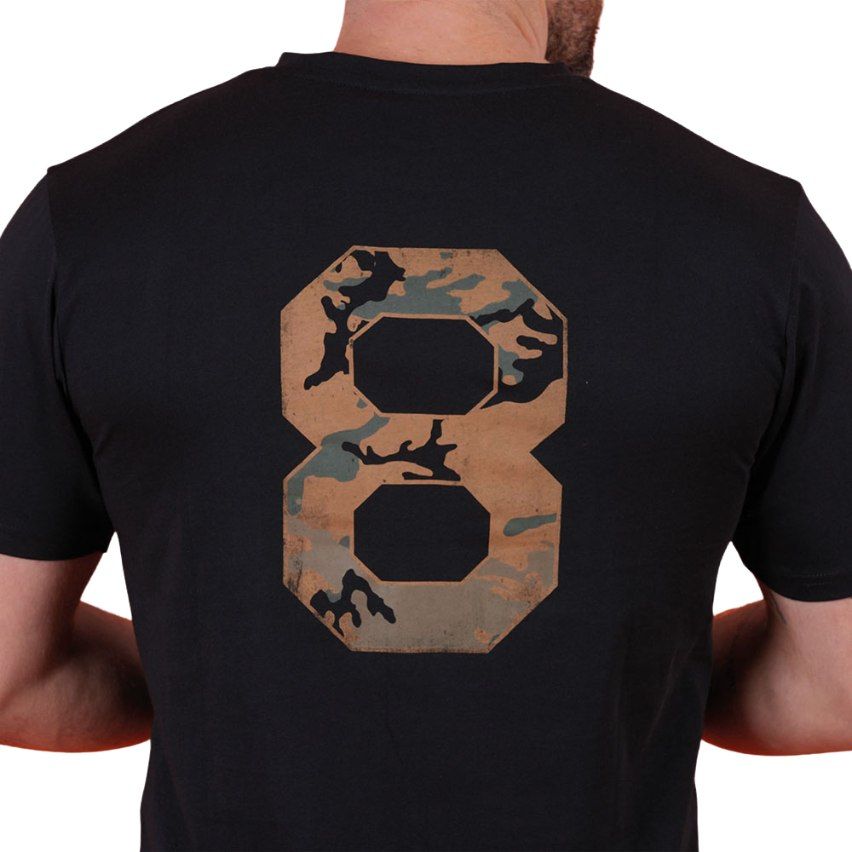 T-shirt Rugby New Zealand Army Noir Bio - Ruckfield