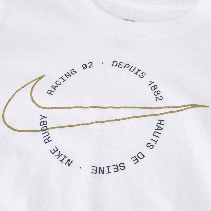T-Shirt Rugby Enfant Graphic Tee Racing 92 Blanc – Nike