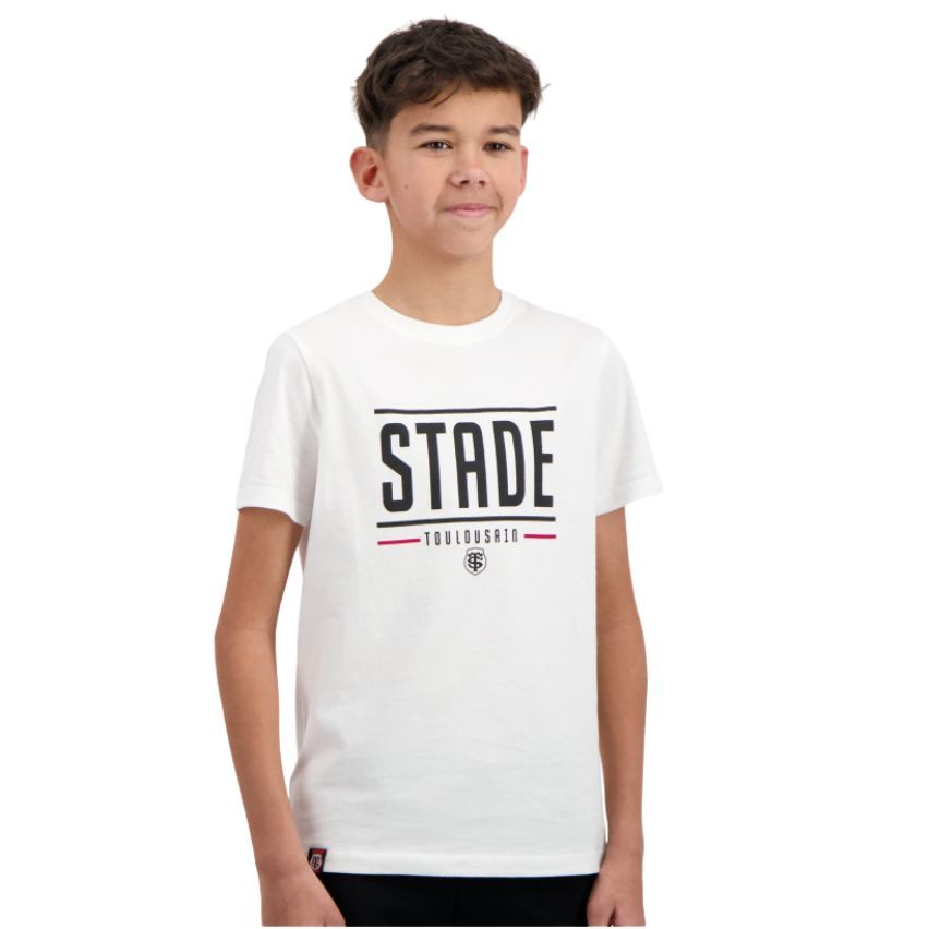 T-shirt Rugby Create Enfant Stade Toulousain Blanc - Stade Toulousain