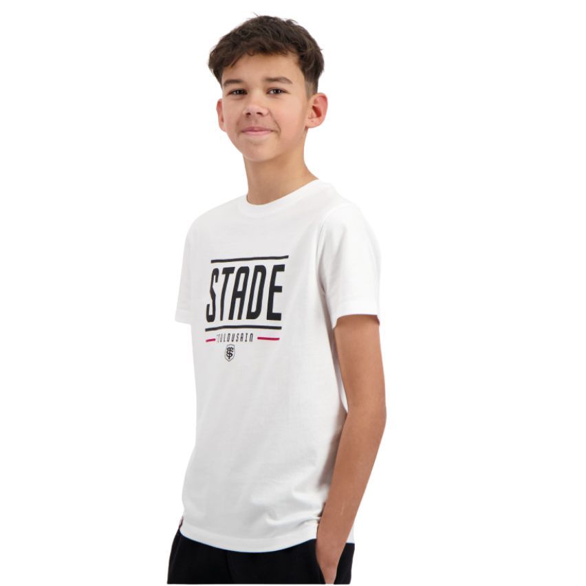 T-shirt Rugby Create Enfant Stade Toulousain Blanc - Stade Toulousain