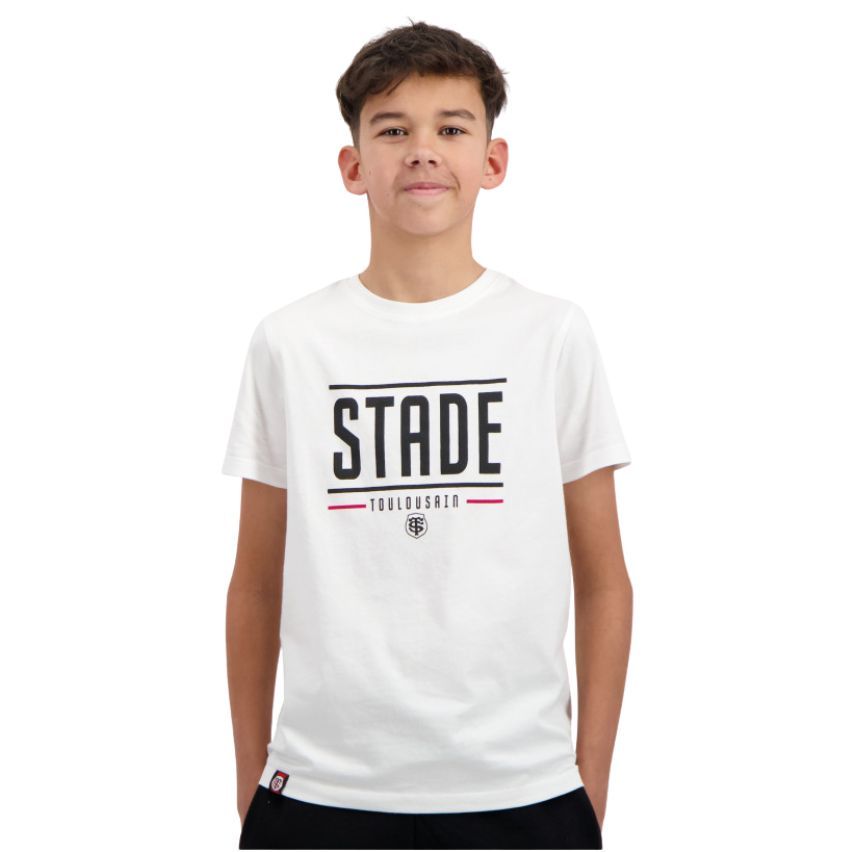 T-shirt Rugby Create Enfant Stade Toulousain Blanc - Stade Toulousain
