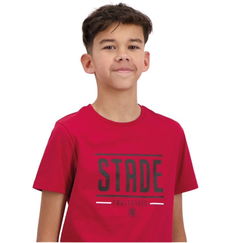 T-shirt Rugby Enfant Stade Toulousain Rouge - Stade Toulousain