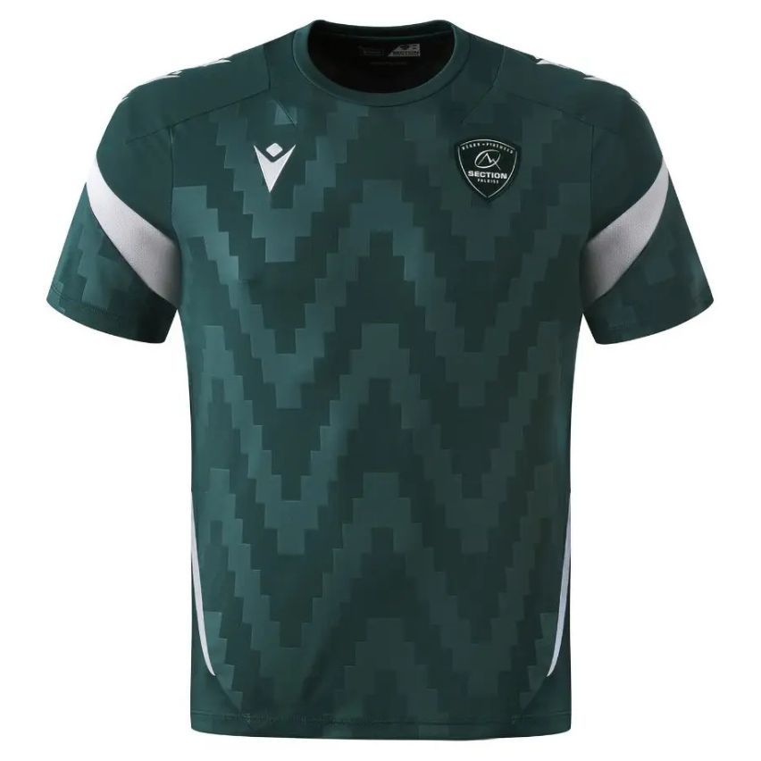 T-shirt Rugby Entraînement Enfant Section Paloise Vert - Macron
