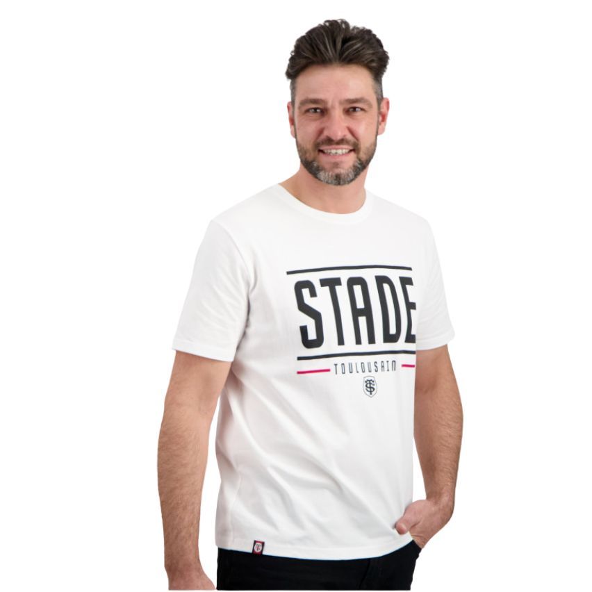T-shirt Rugby Homme Create Blanc - Stade Toulousain