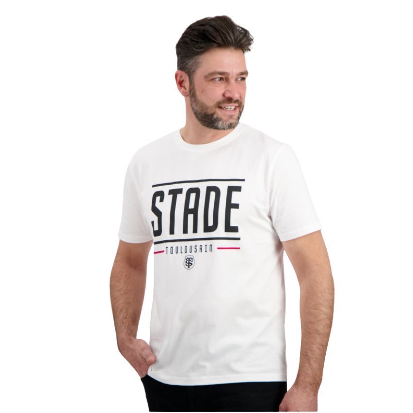 T-shirt Rugby Homme Create Blanc - Stade Toulousain