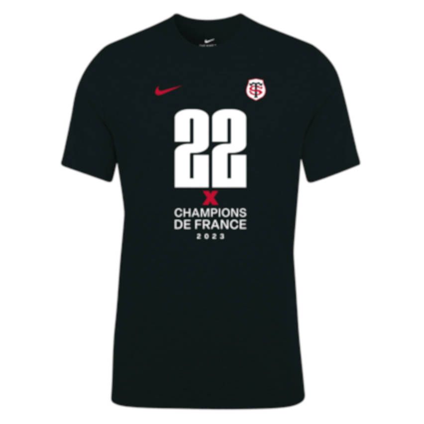 T-Shirt Rugby Stade Toulousain Champion de France 2023 Top 14 - Nike