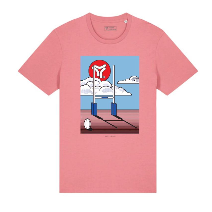 TEE-SHIRT ESSAI ROSE - RUGBY DIVISION
