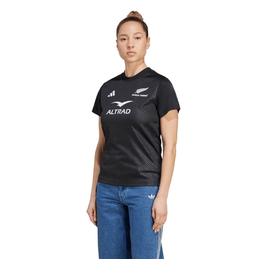 T-shirt Rugby Femme Black Ferns Supporter Coupe du Monde 2025/2026 - Adidas