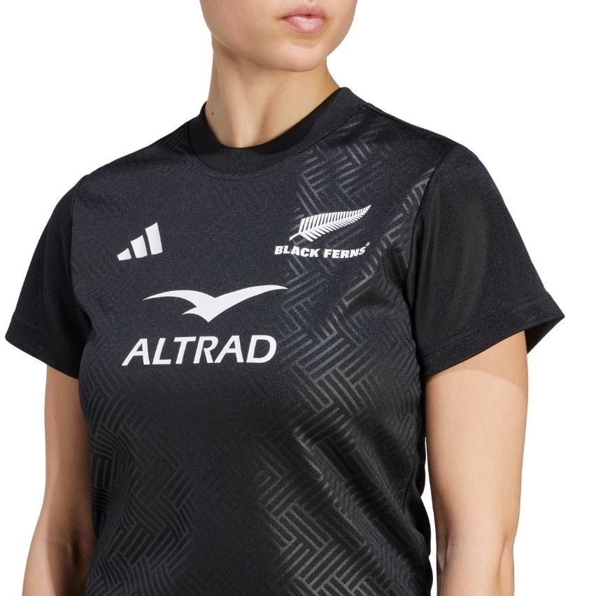 T-shirt Rugby Femme Black Ferns Supporter Coupe du Monde 2025/2026 - Adidas