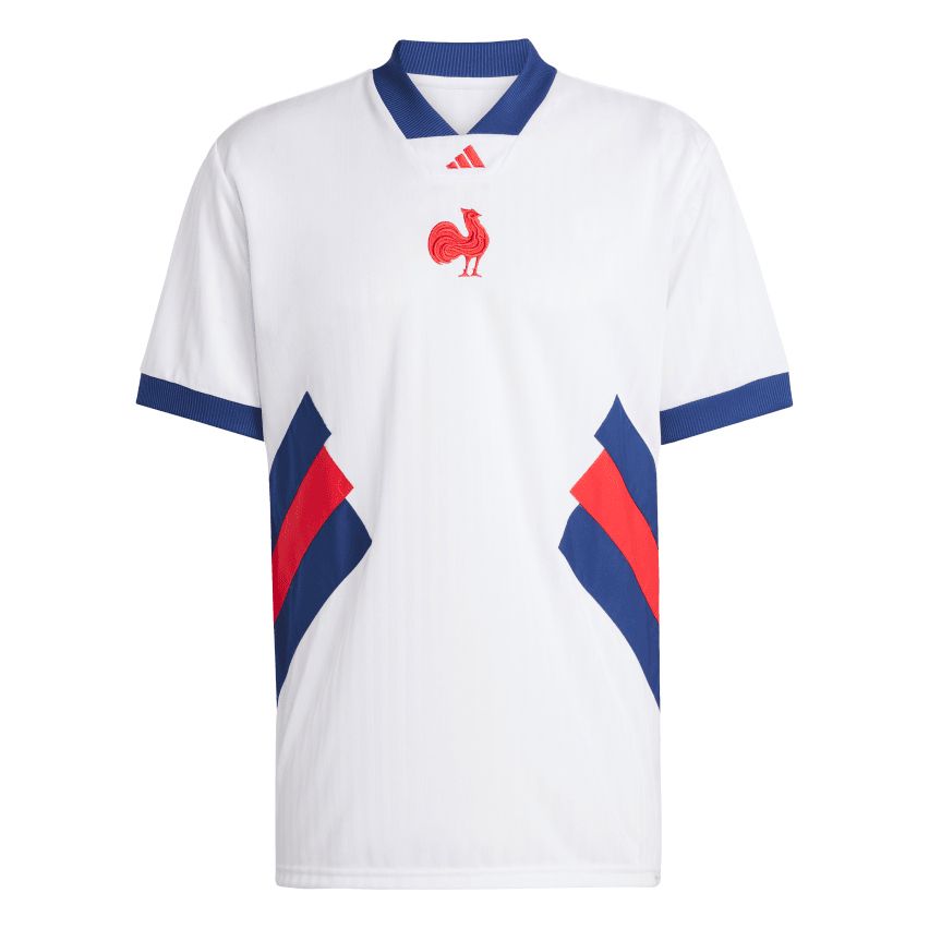 Maillot Rugby France Heritage Blanc Adidas