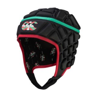 Casque Rugby Raze Basque Noir Rouge et Vert - Canterbury 