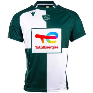 Maillot rugby Section Paloise domicile 2026/2027 Macron vert blanc adulte face