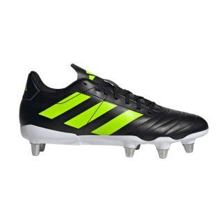 Chaussures Rugby Kakari (SG) Crampons Viss&eacute;s Terrain Gras Lucid Lemon Pack Noir - Adidas  