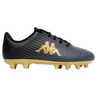 Chaussure rugby Kappa Gyra FG Kid gris jaune vue lat&eacute;rale