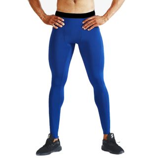Legging thermique rugby bleu compression polyester homme adulte
