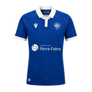 Maillot rugby Castres Olympique domicile 2026-2027 Macron bleu blanc face
