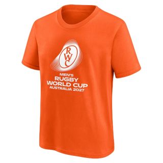 T-Shirt Orange Coupe du Monde Rugby Australie 2027 Officiel