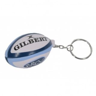 Porte-cl&eacute;s ballon mousse RC Vannes Gilbert bleu logo officiel
