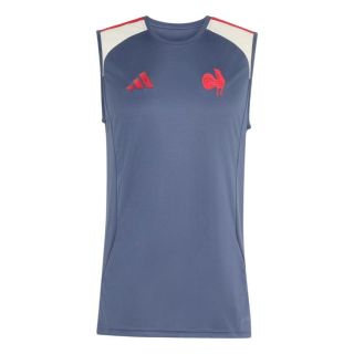 D&eacute;bardeur rugby France FFR adidas 2027 shadow navy vue face