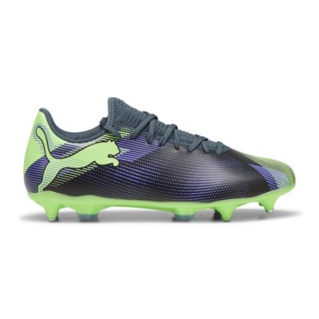 Chaussures Rugby Future 7 Play MxSG Crampons Hybrides Tout Terrain Violet/vert - Puma