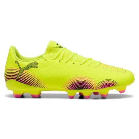 Chaussures Rugby FUTURE 8 Play FG/AG Crampons Moulés Terrain Sec Fluo/Rose - Puma

