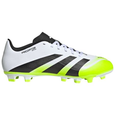 Chaussures Rugby Predator Club FG/MG crampons moulés Terrain Sec Noir/Blanc/Fluo - Adidas