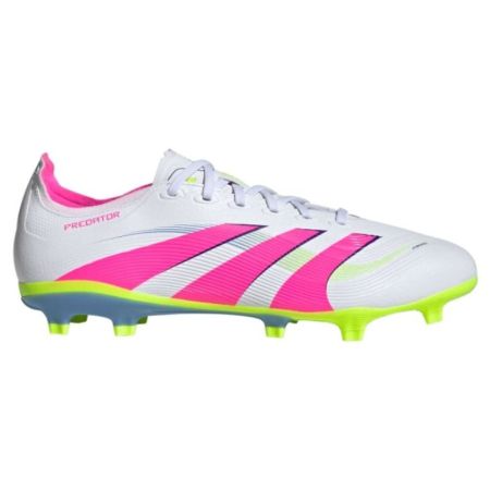 Chaussures Rugby Predator League FG Crampons Moulés Terrain Sec Rose/Blanc - Adidas