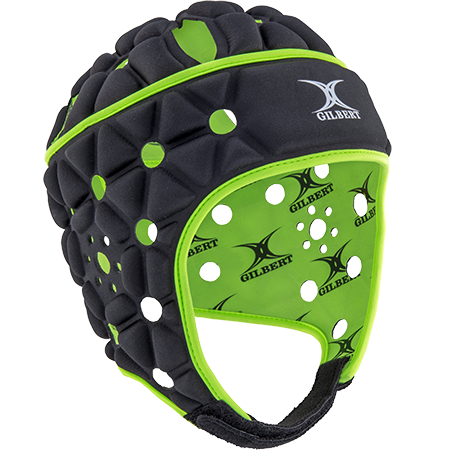 Casque Rugby Air Noire/Vert - Gilbert
