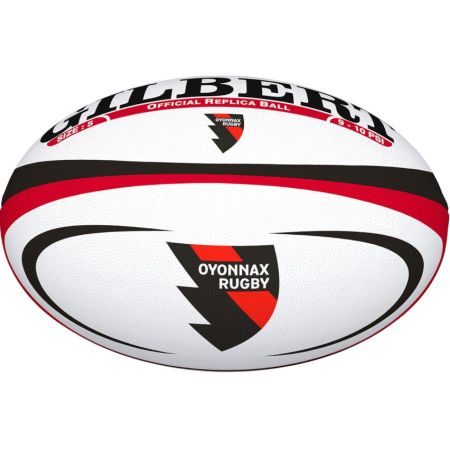 Ballon rugby oyonnax rouge - gilbert