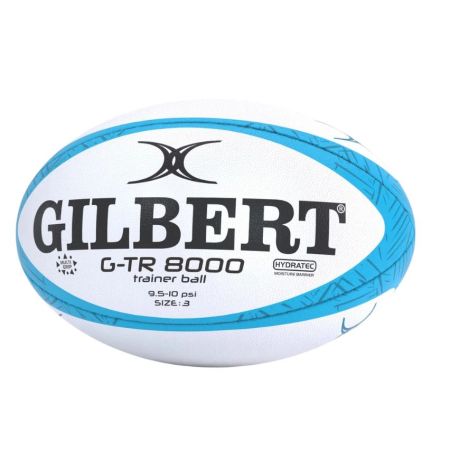 Ballon rugby entraînement Gilbert G-TR8000 taille 3 ciel