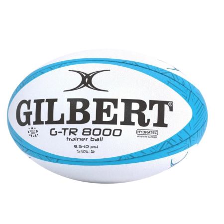 Ballon rugby entraînement Gilbert G-TR8000 ciel taille 5