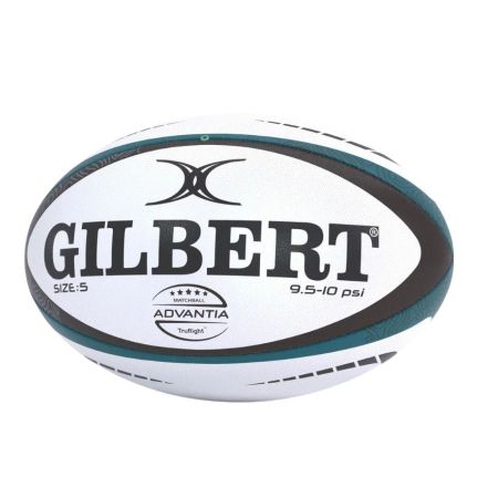 Ballon rugby Gilbert Advantia T5 Teal Black grip Multi Matrix