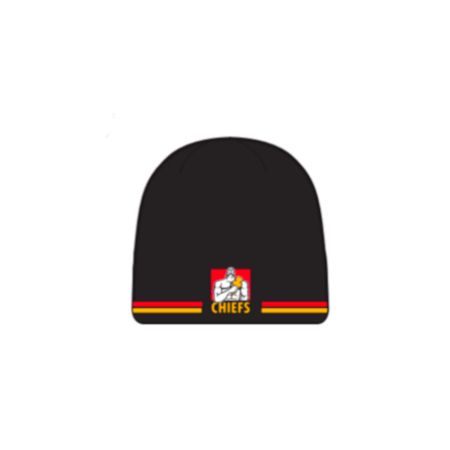 Bonnet noir Chiefs Super 18 acrylique logo brodé devant Dusport