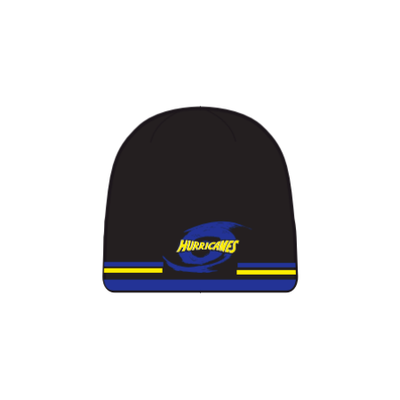 Bonnet Hurricanes Super Rugby 100% Acrylique Noir Homme