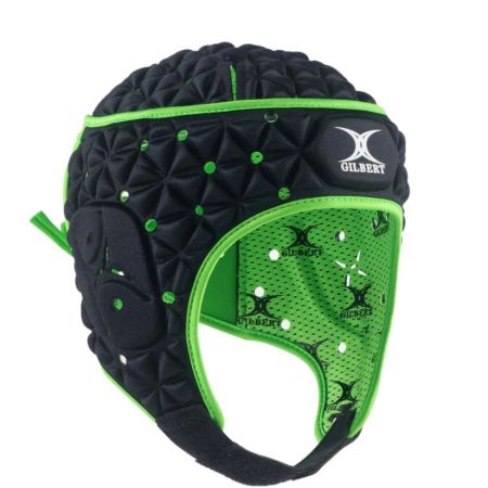 Casque Rugby Ignite Noir/Vert - Gilbert
