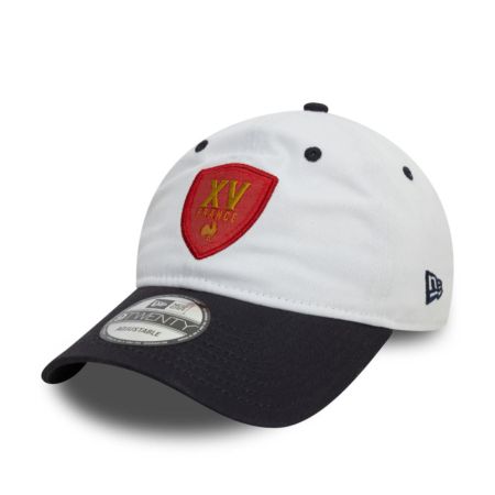 Casquette Rugby France Contrast Visor 9TWENTY Ajustable Blanc/Marine – New Era