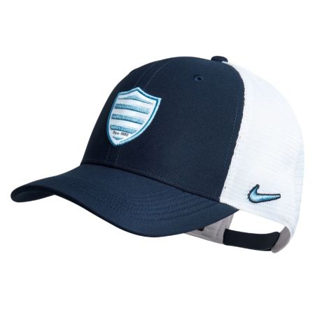 Casquette trucker Racing 92 Nike bleu marine logo brodé face